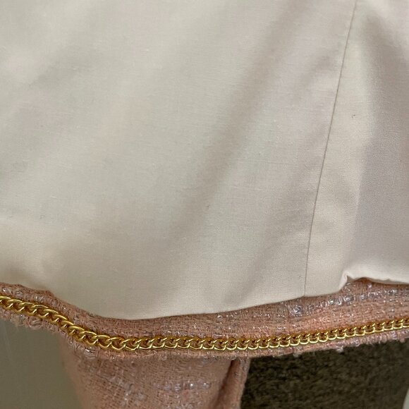 VTG HARVE BENARD SIZE 12 PEACH COLOR SILK AND VISCOSE FABRIC JACKET - Picture 7 of 8